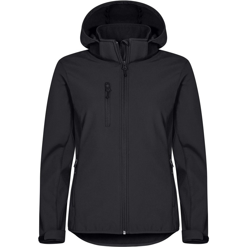Ženska 3 slojna softshell jakna s kapuco Clique Classics Softshell Hoody W
