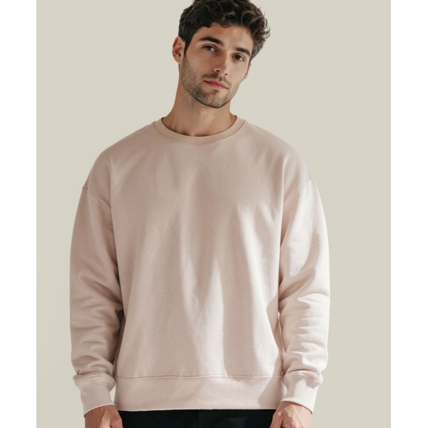 Unisex organic oversized pulover Untagged Movement OCS RCS Loose Crewneck