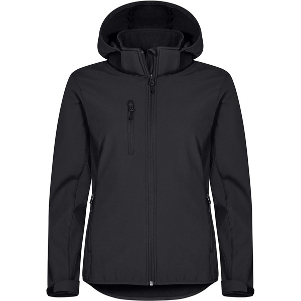 Ženska 3 slojna softshell jakna s kapuco Clique Classics Softshell Hoody W